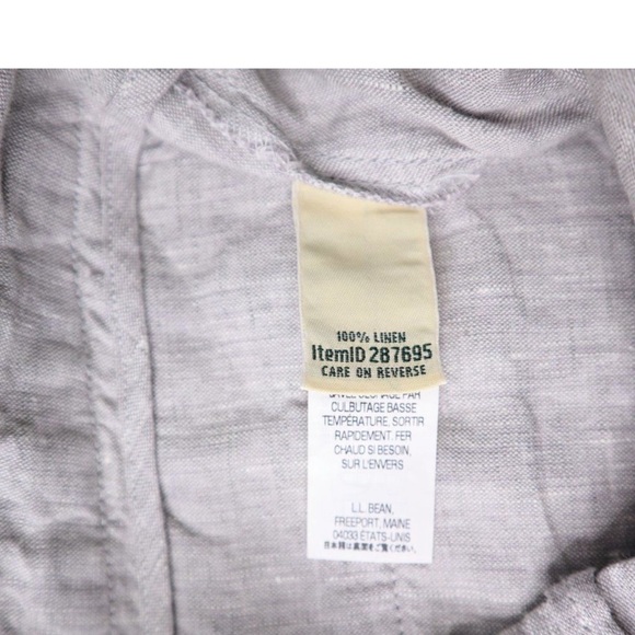 LL Bean Womens Linen Pants Gray Size 6
MT Classic Fit Straight Leg Pockets Grey - Picture 4 of 9